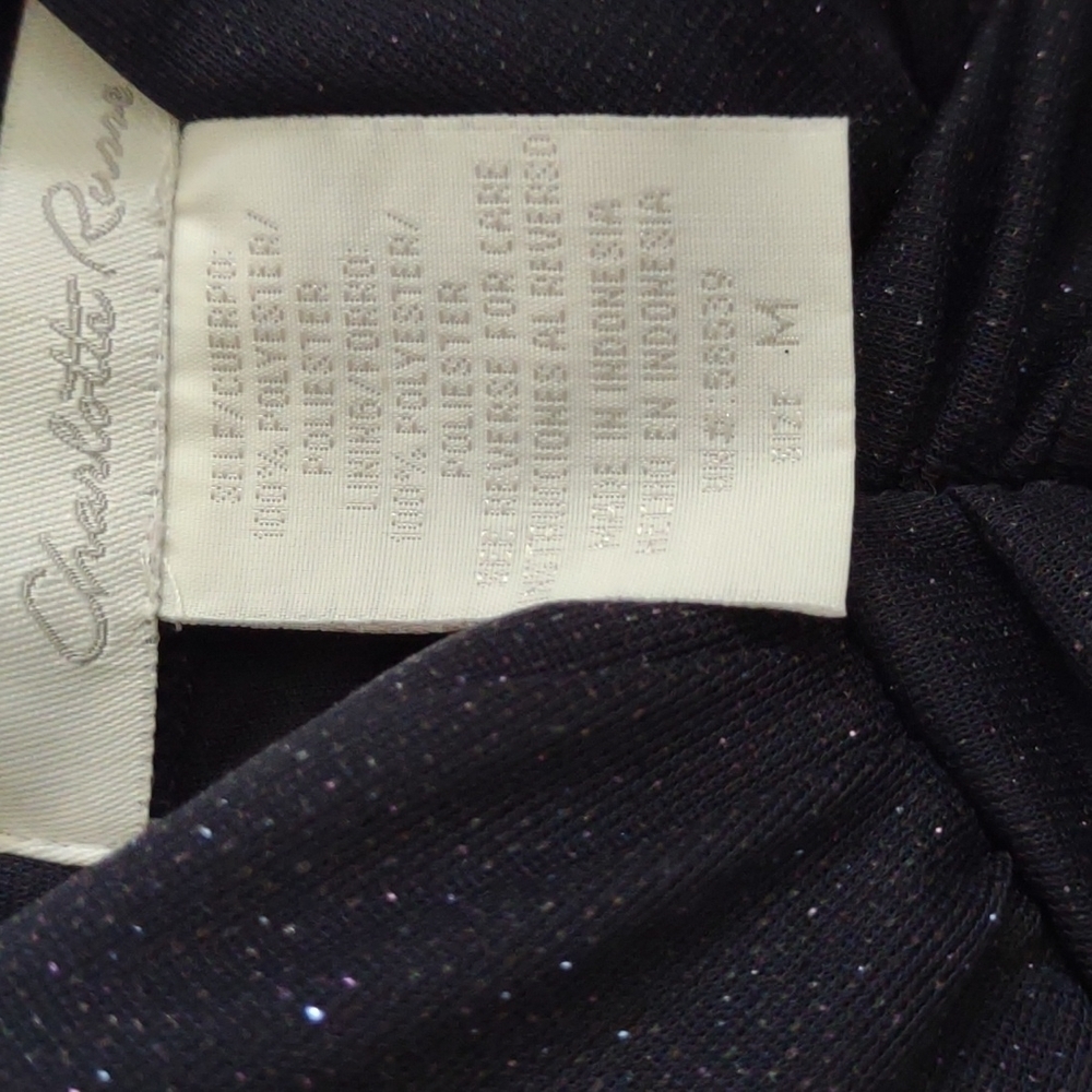 Charlotte Russe women's dressy dress size medium Navy Blue - Picture 4 of 4